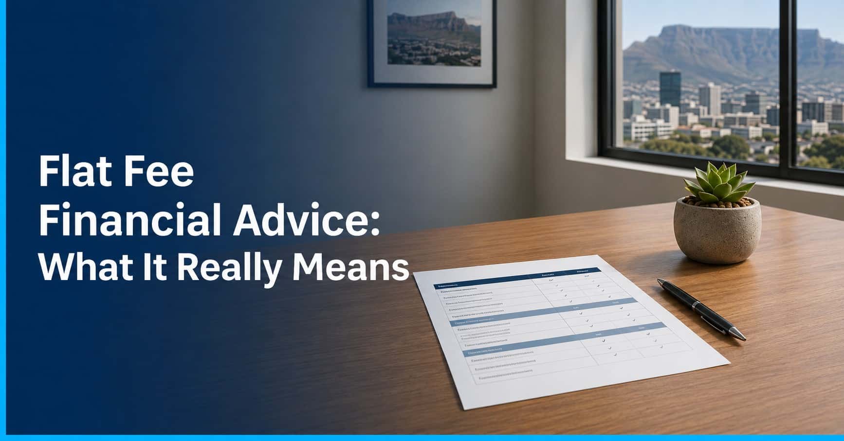 Flat Fee Financial Advice: Transparent, Conflict-Free Wealth Management