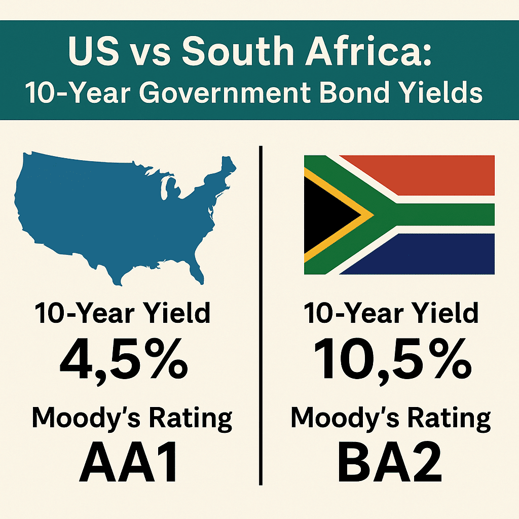 10 year US Treasury, government bonds, risk free rate
