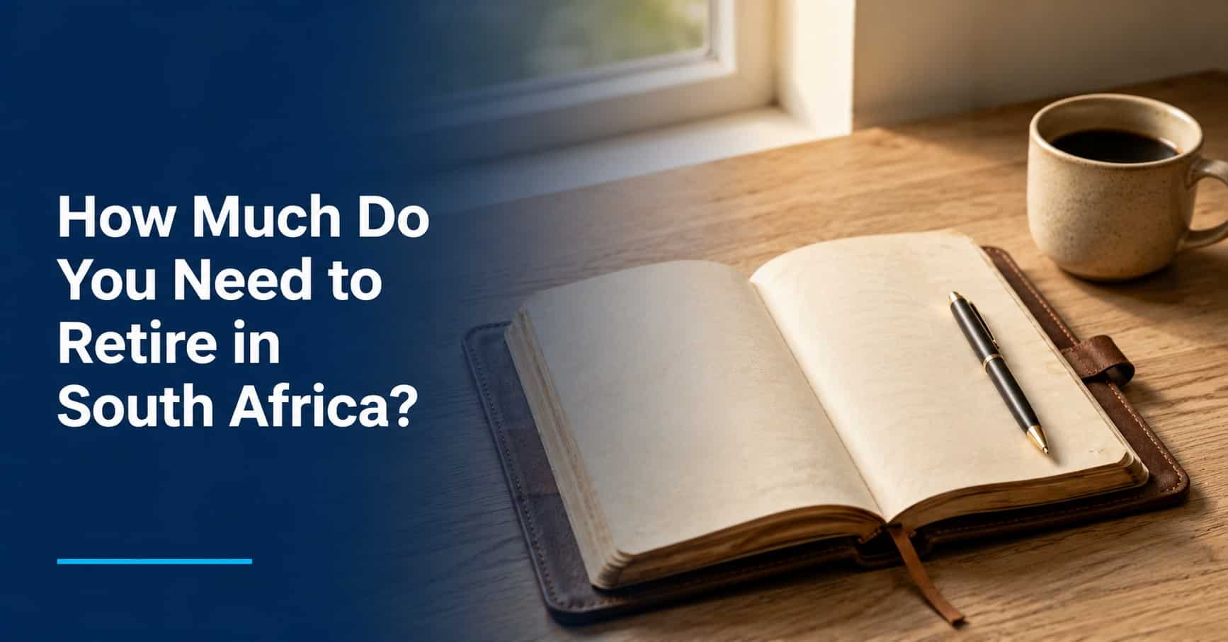 Notebook and coffee on a desk — retirement planning framework guide from Henceforward Wealth Management