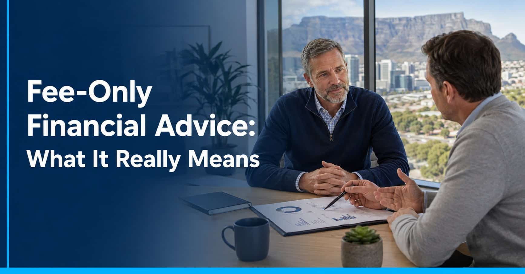 Independent fee-only financial advisor meeting with client in South Africa — Henceforward Wealth Management